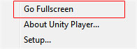 Tam ekran unity3d oyun