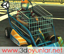 3D Oyun: Market Arabas Yar - Bu bilindik yarlara benzemiyor, motorlu market arabalar ile, market arabas yar yapyoruz