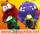 3D Oyun: Mini Motor - 3 kk mini motorcu ile kendinizi rekabete fazla kaptrmadan mini motor yar yapyorsunuz