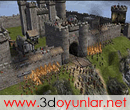 3D Oyun: Kale Saldrs - Stronghold 2 benzeri gzel bir stateji oyunu, inaa ettiiniz kalenize yaplan saldrlar nlyorsunuz