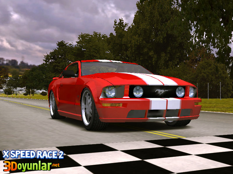 3D Hız Yarışı Mustang
