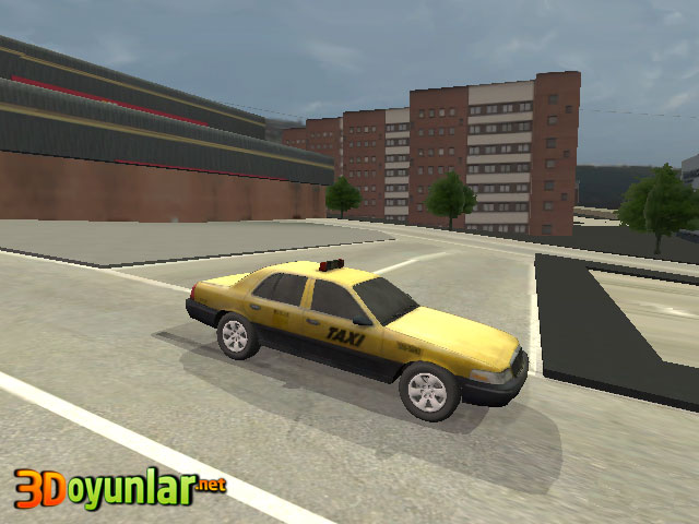 3D Taksi Sürücüsü Oyunu
