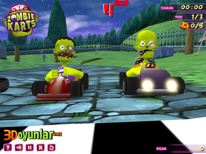 3D Zombi Yarışı